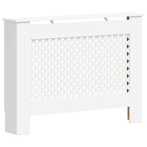 Heizkörperabdeckung Weiß 112×19×81,5 cm MDF