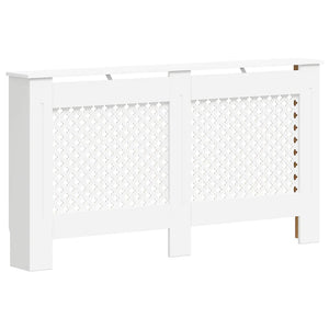 Heizkörperabdeckung Weiß 152x19x81,5 cm MDF
