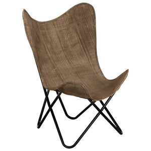 Butterfly-Sessel Taupe Canvas