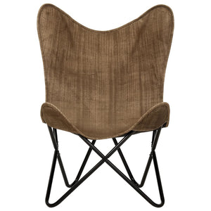 Butterfly-Sessel Taupe Canvas