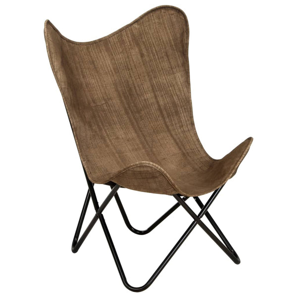 Butterfly-Sessel Taupe Canvas