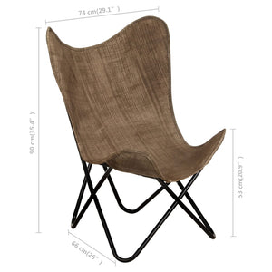 Butterfly-Sessel Taupe Canvas