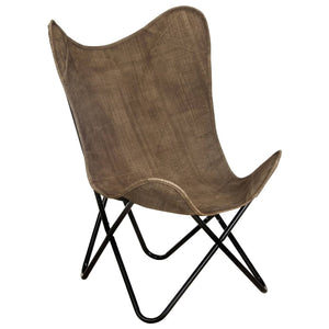 Butterfly-Sessel Taupe Canvas