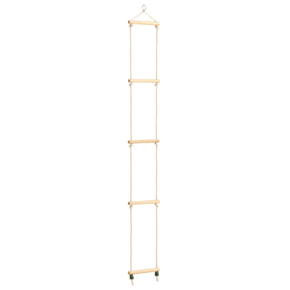 vidaXL Échelle de corde pour enfants en bois massif et PE 30x168 cm