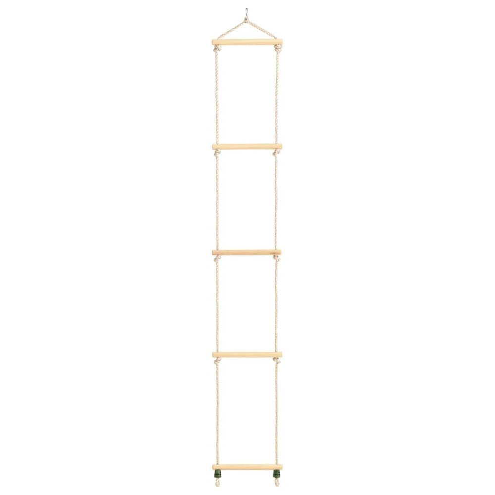 vidaXL Échelle de corde pour enfants en bois massif et PE 30x168 cm
