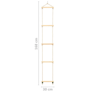 Kinder Strickleiter Holz 168cm