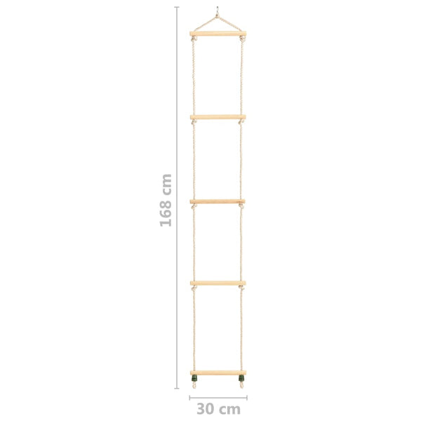 Kinder Strickleiter Holz 168cm