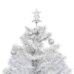 Schneiender Weihnachtsbaum mit Schirmfuß Weiß 75 cm