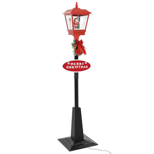 Weihnachts-Straßenlampe mit Weihnachtsmann 180 cm LED