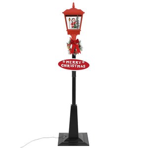 Weihnachts-Straßenlampe mit Weihnachtsmann 180 cm LED