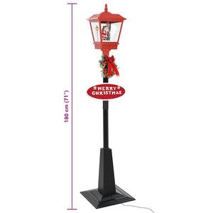 Weihnachts-Straßenlampe mit Weihnachtsmann 180 cm LED