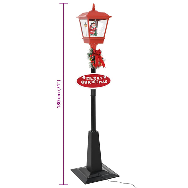 Weihnachts-Straßenlampe mit Weihnachtsmann 180 cm LED
