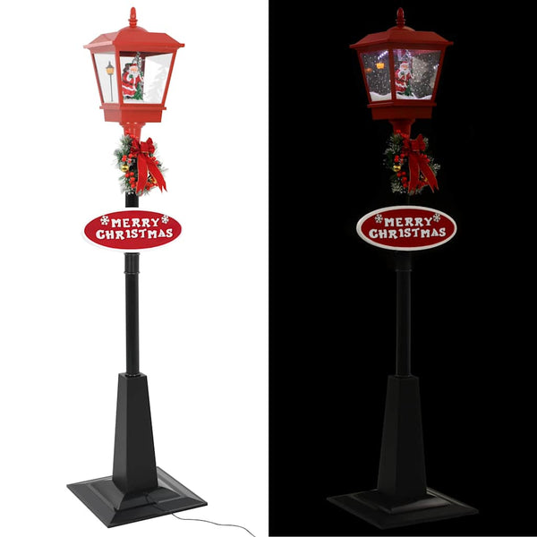 Weihnachts-Straßenlampe mit Weihnachtsmann 180 cm LED