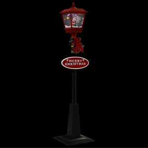 Weihnachts-Straßenlampe mit Weihnachtsmann 180 cm LED
