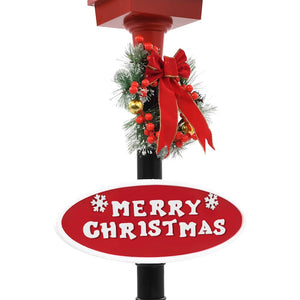 Weihnachts-Straßenlampe mit Weihnachtsmann 180 cm LED