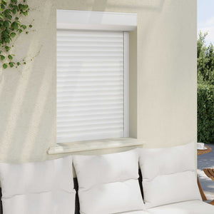Rollladen Weiß 70x100 cm Aluminium Polyurethan