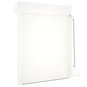 Rollladen Weiß 70x100 cm Aluminium Polyurethan