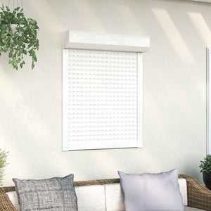 Rollladen Weiß 80x100 cm Aluminium Polyurethan