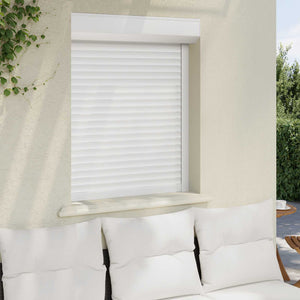 Rollladen Weiß 80x100 cm Aluminium Polyurethan