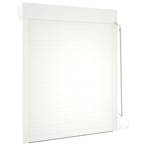 Weißer Rolladen 100x130 cm Aluminium Polyurethan