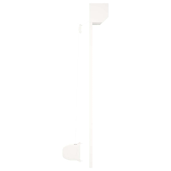 Weißer Rolladen 100x130 cm Aluminium Polyurethan