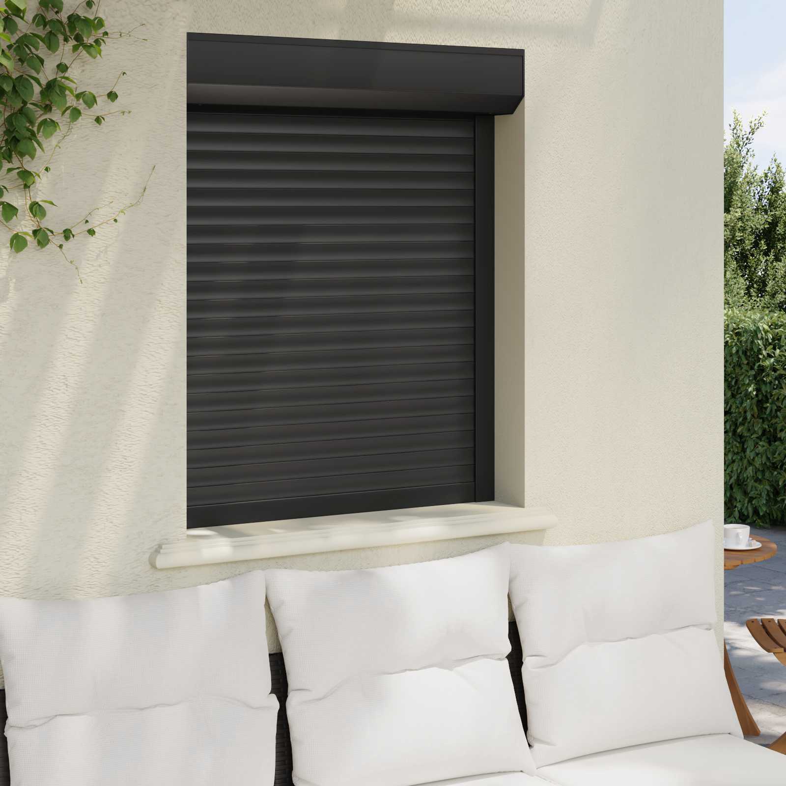Anthrazit Rollladen 80x100 cm