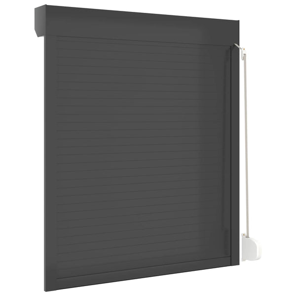 vidaXL Volet roulant anthracite 110 x 130 cm aluminium et polyuréthane