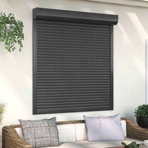 Anthrazit Rollladen 130x140 cm Aluminium