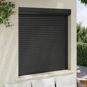 Anthrazit Rollladen 130x140 cm Aluminium