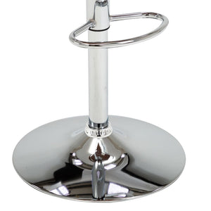 vidaXL Tabouret de bar gris en bois courbé et tissu