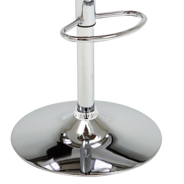 vidaXL Tabouret de bar gris en bois courbé et tissu