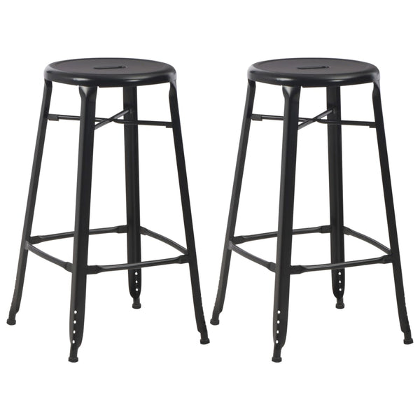 3-teiliges Bar-Set Stahl Schwarz