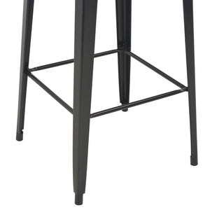 3-teiliges Bar-Set Stahl Schwarz