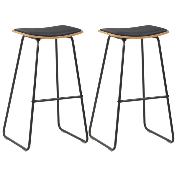 3-teiliges Bar-Set Stahl Schwarz