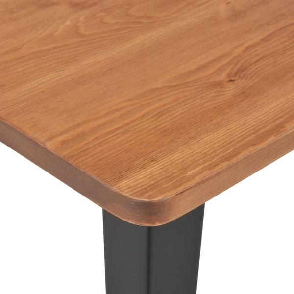 3-teiliges Bar-Set Stahl Braun Schwarz