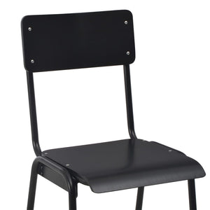 3-teiliges Bar-Set Stahl Schwarz