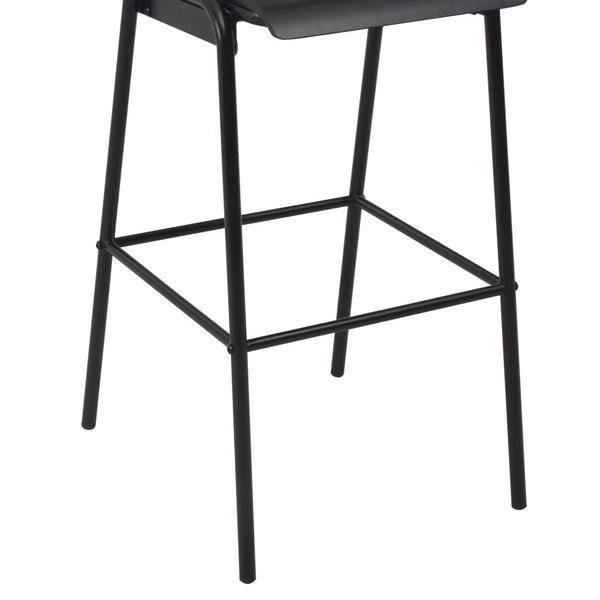 3-teiliges Bar-Set Stahl Schwarz