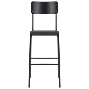 3-teiliges Bar-Set Stahl Schwarz