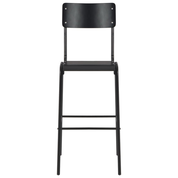 3-teiliges Bar-Set Stahl Schwarz