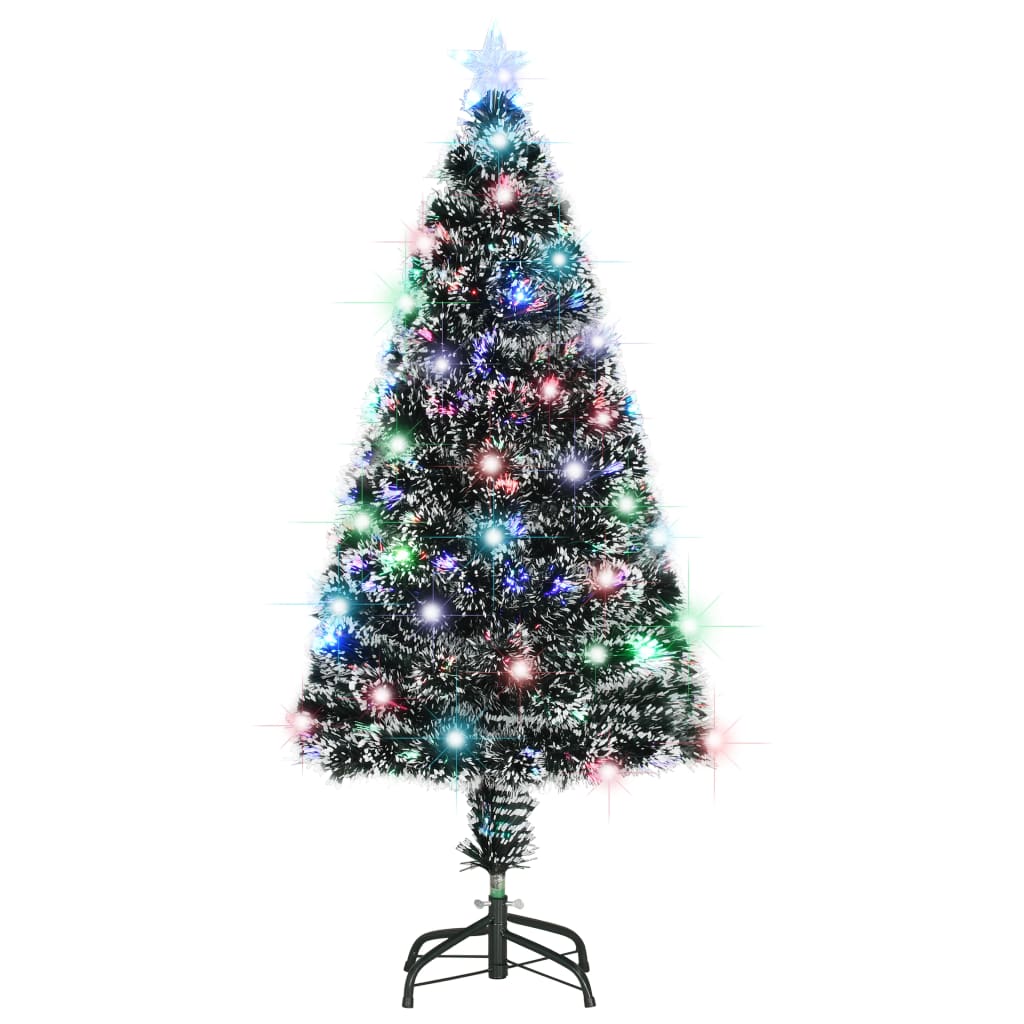 Vorbeleuchteter Weihnachtsbaum mit Ständer und LED 120 cm Glasfaser