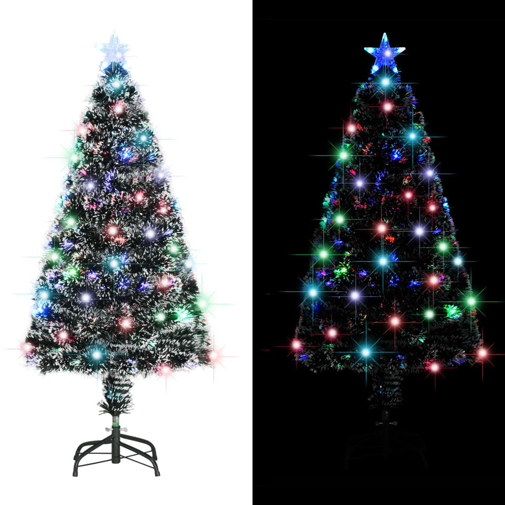 Vorbeleuchteter Weihnachtsbaum mit Ständer und LED 120 cm Glasfaser