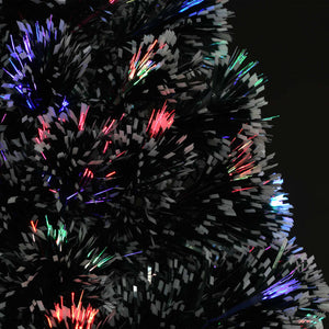Vorbeleuchteter Weihnachtsbaum mit Ständer und LED 120 cm Glasfaser