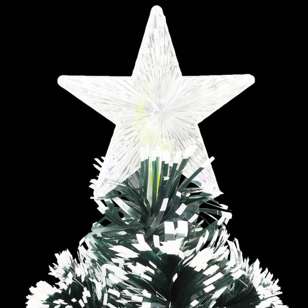 Vorbeleuchteter Weihnachtsbaum mit Ständer und LED 120 cm Glasfaser