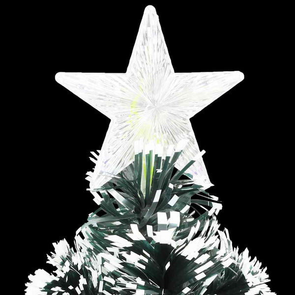 Vorbeleuchteter Weihnachtsbaum mit Ständer und LED 240 cm Glasfaser