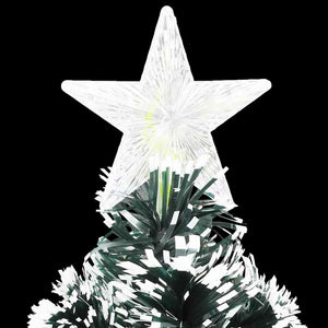 Vorbeleuchteter Weihnachtsbaum mit Ständer und LED 240 cm Glasfaser