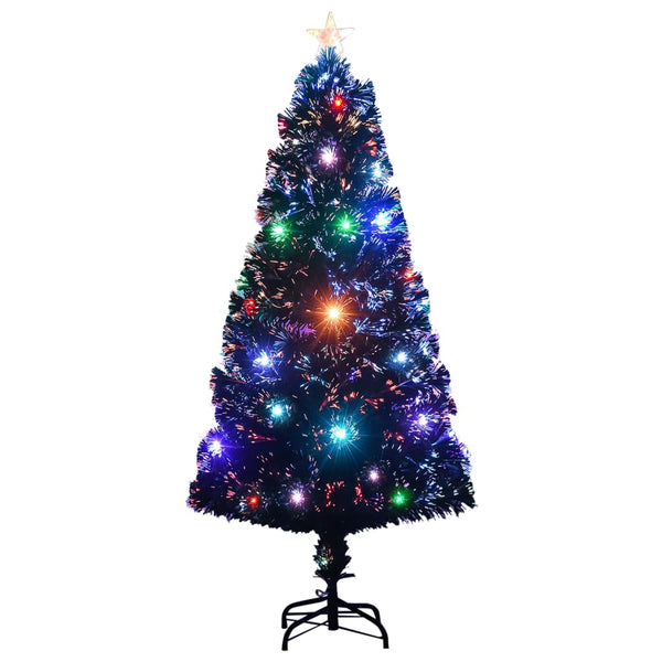 Vorbeleuchteter Weihnachtsbaum mit Ständer und LED 120 cm Glasfaser