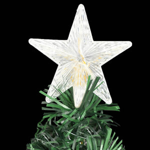 Vorbeleuchteter Weihnachtsbaum mit Ständer und LED 120 cm Glasfaser