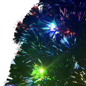 Vorbeleuchteter Weihnachtsbaum mit Ständer und LED 120 cm Glasfaser