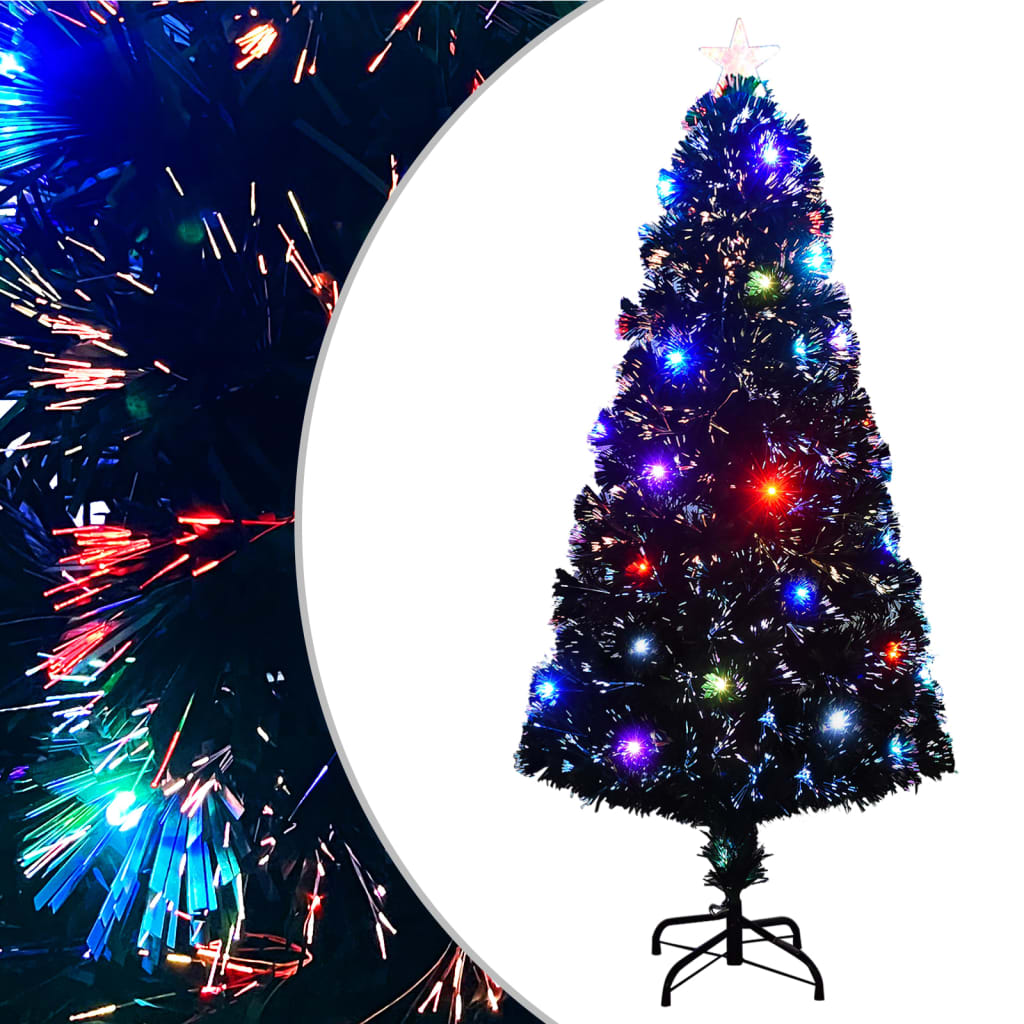 Vorbeleuchteter Weihnachtsbaum mit Ständer und LED 150 cm Glasfaser