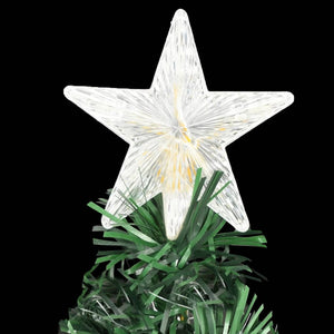 Vorbeleuchteter Weihnachtsbaum mit Ständer und LED 180 cm Glasfaser